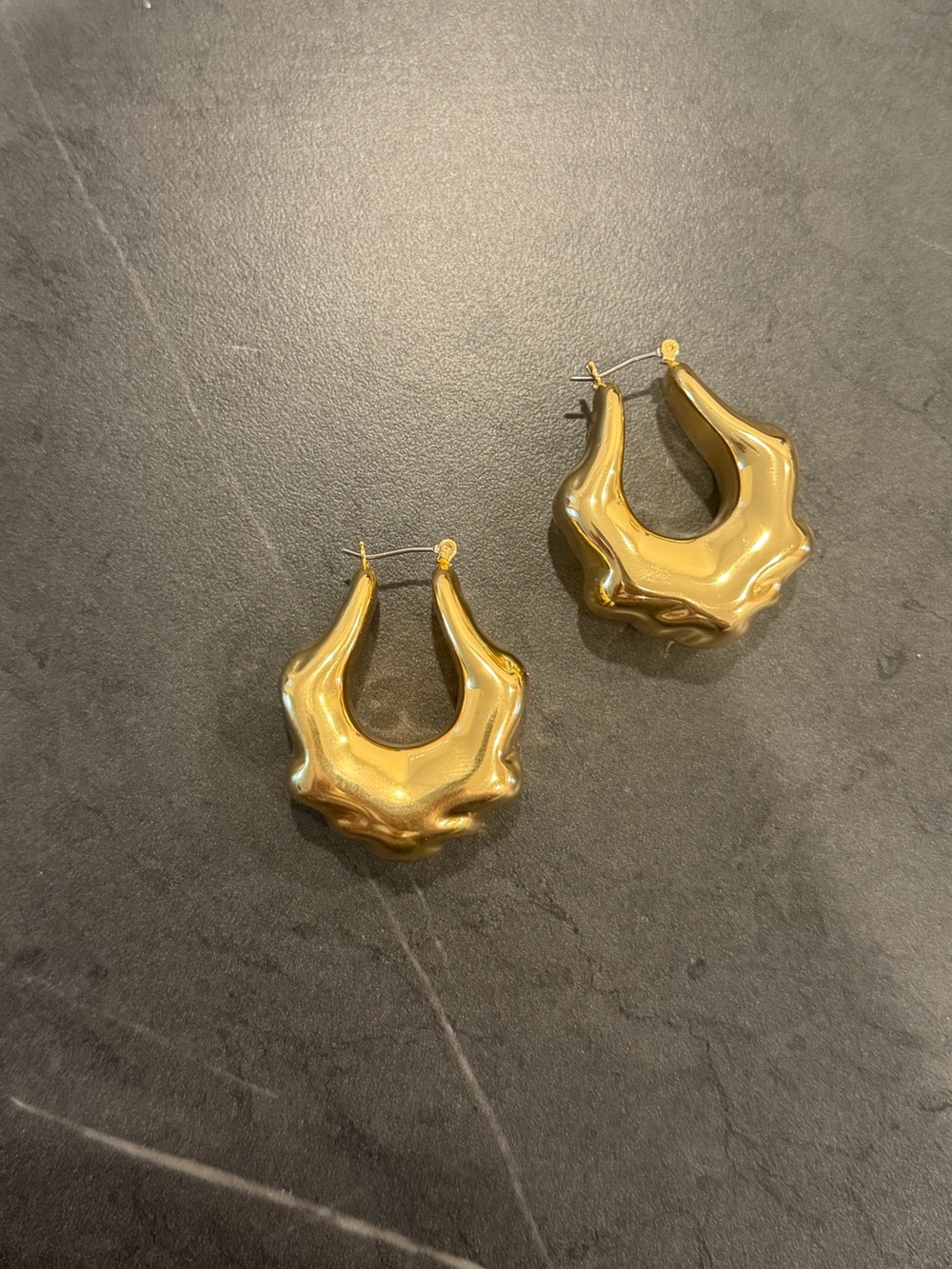 J Crew Gold Statement Earrings